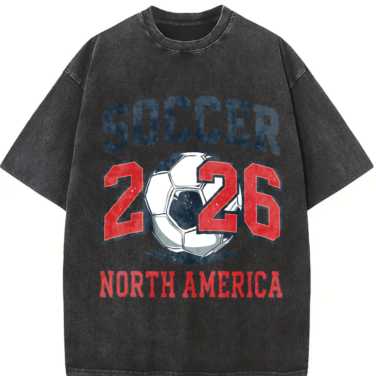 Global Soccer Fan Vintage Washed T-Shirt product image 2