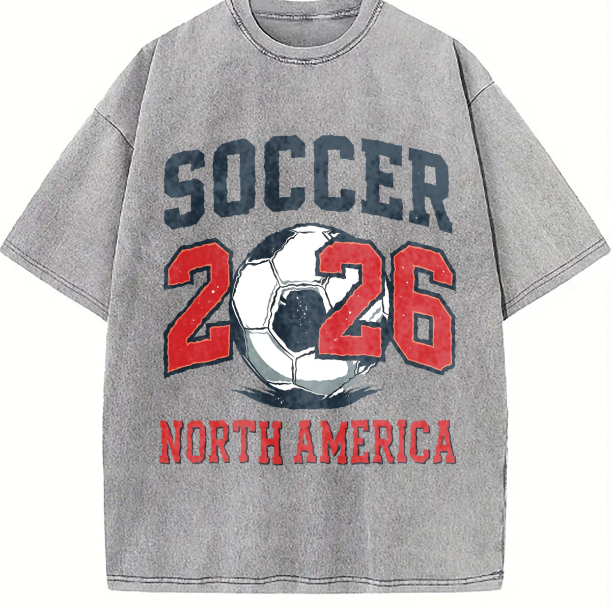 Global Soccer Fan Vintage Washed T-Shirt product image 5