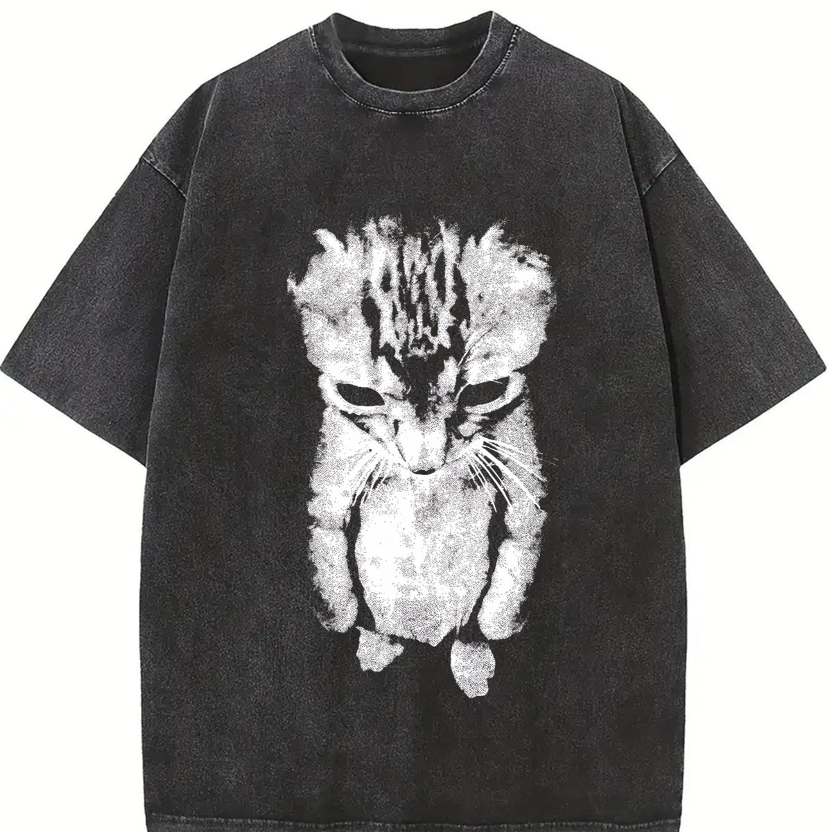 Sad Meme Cat Vintage Washed T-Shirt product image 2