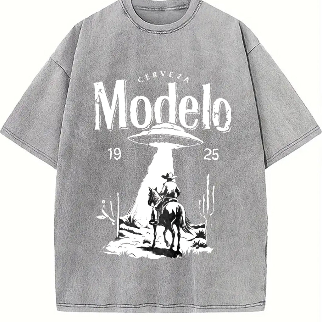 Modelo UFO Cowboy - - With Cerveza Letter Vintage Washed product image 5