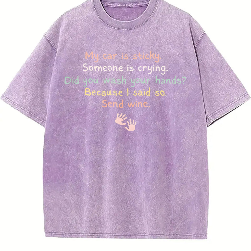 Mom To Young Children Please Send Wine Vintage Washed product image 6