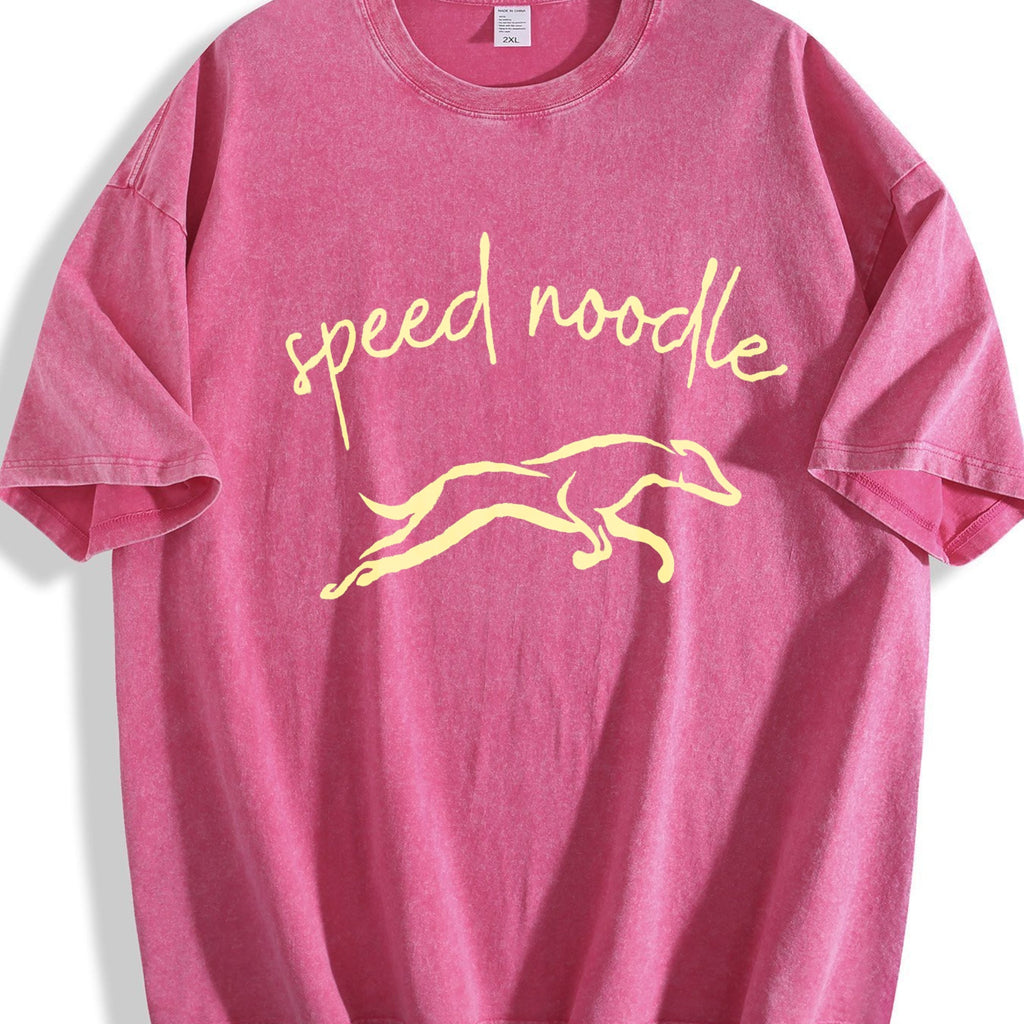 Speed Noodle Greyhound Lover Vintage Washed T-Shirt product image 7