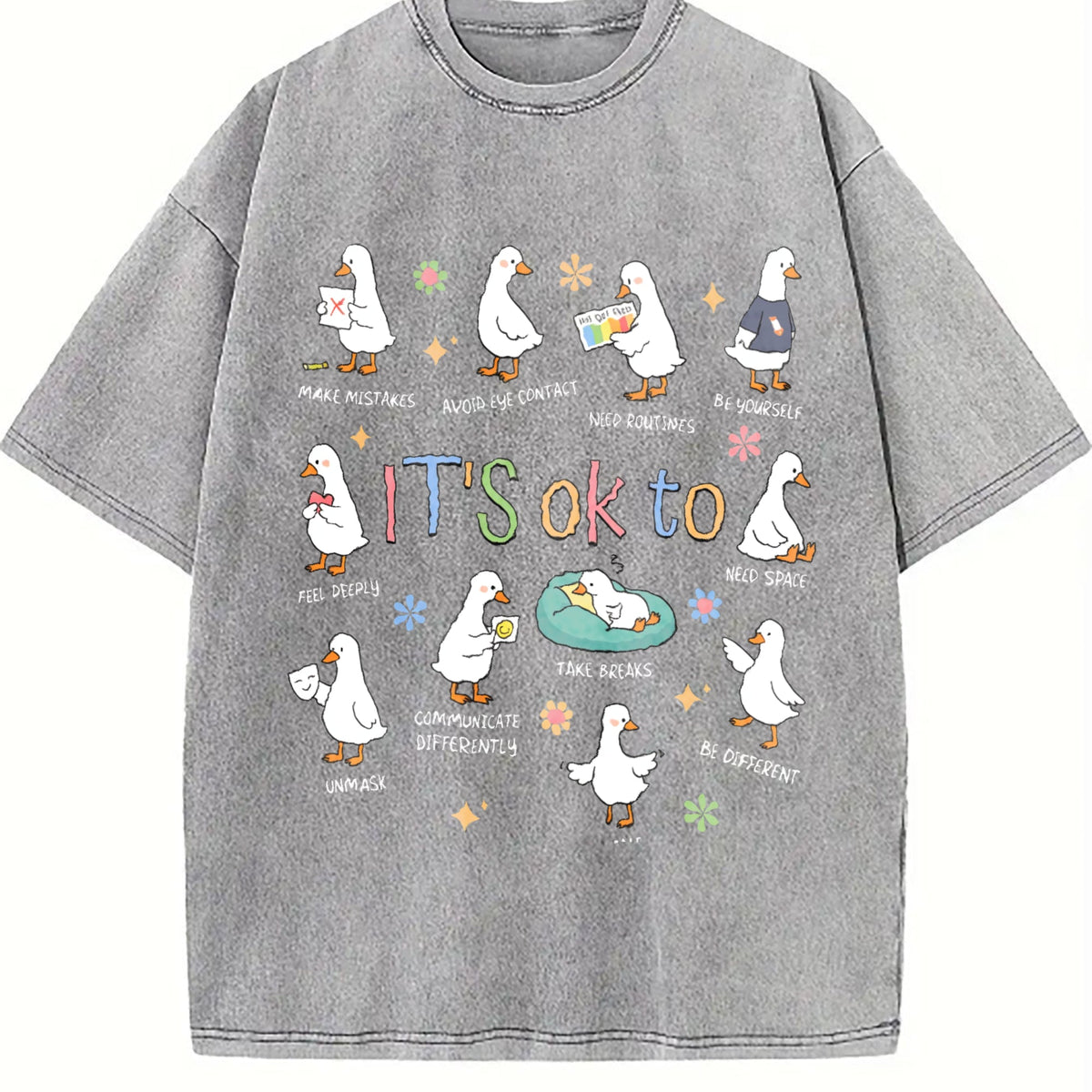 It's OK To Funny Goose Guide Vintage Washed T-Shirt product image 5