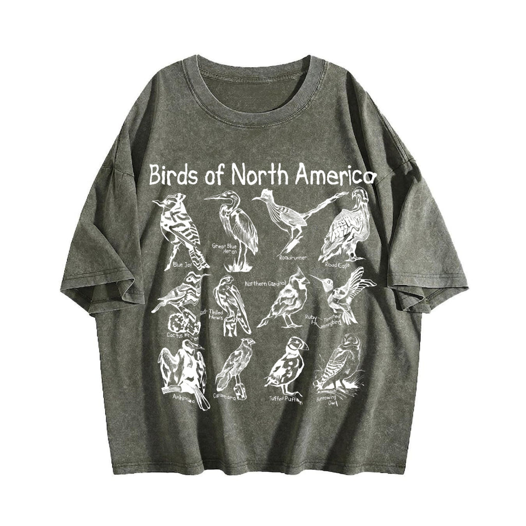 Birds Of North America Vintage Washed T-Shirt product image 4