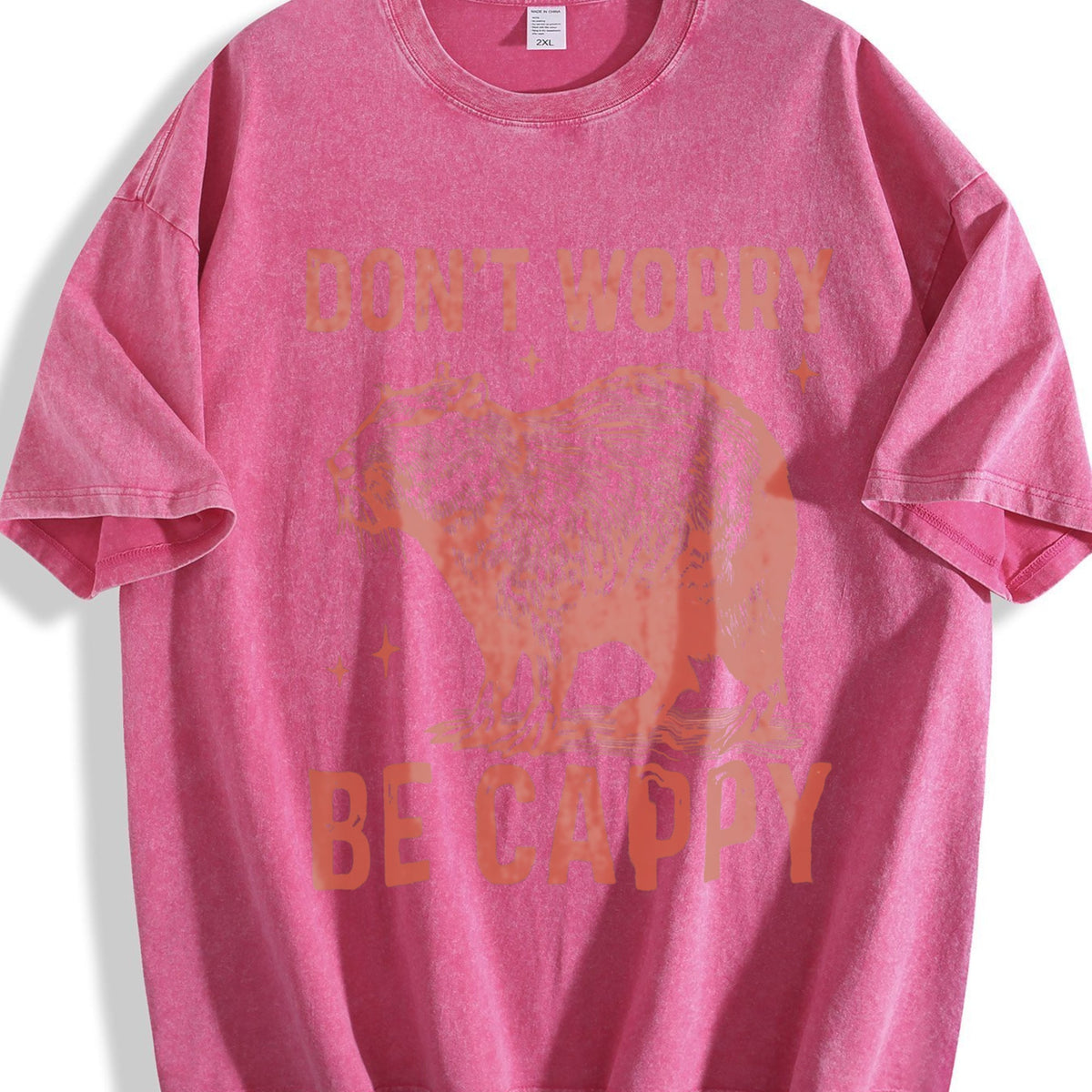 Funny Capybara 90s Vintage Washed T-Shirt product image 7