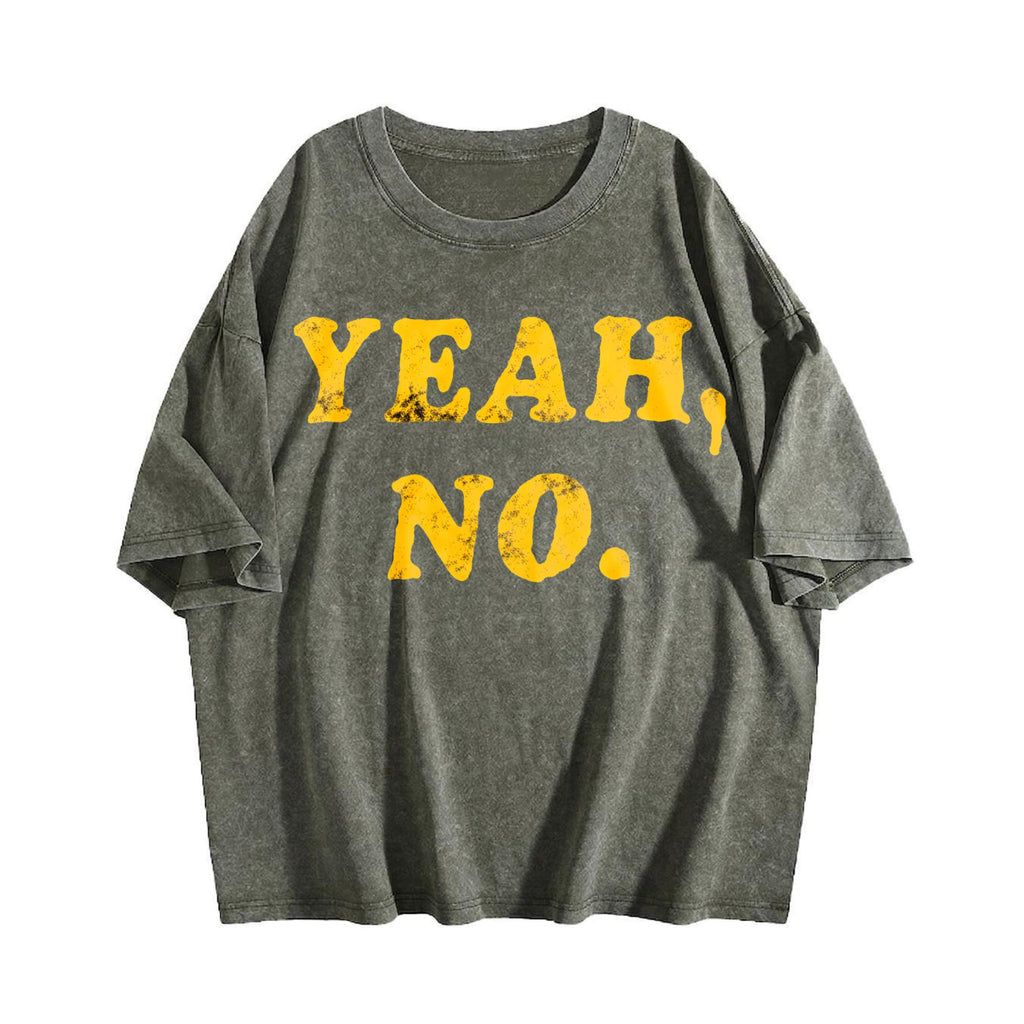 Yeah No Funny Hilarious Expression Novelty Cute Vintage product image 4
