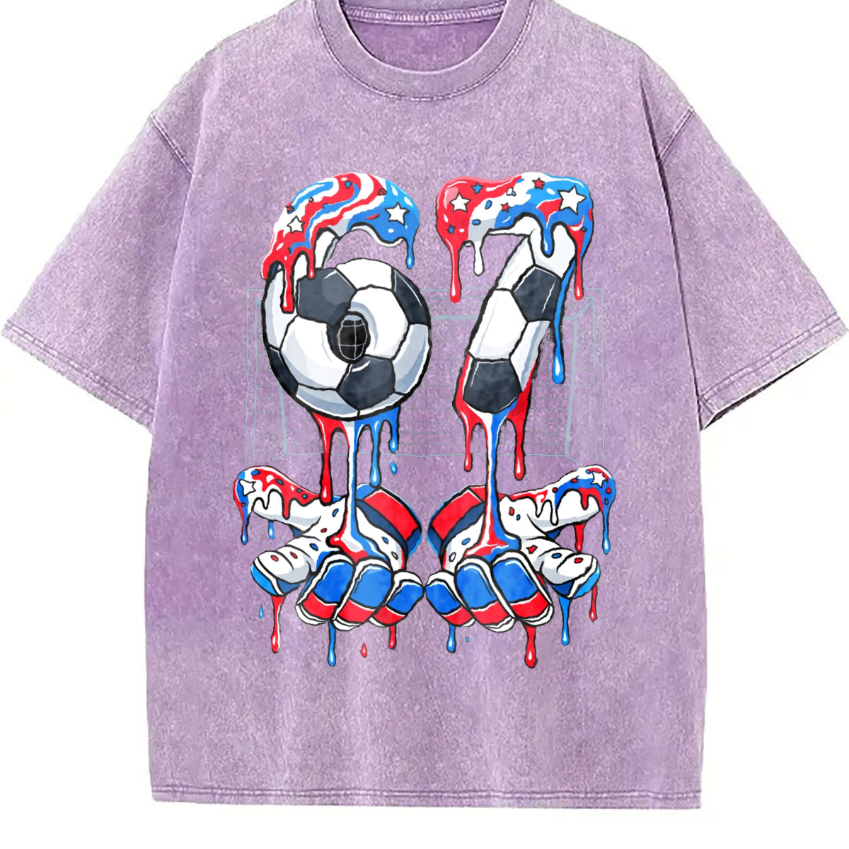 Global Soccer Fan Vintage Washed T-Shirt product image 6