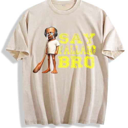 100 Funny Tung Speed Brainrot Say Wallahi Bro Meme Vintage product image 1