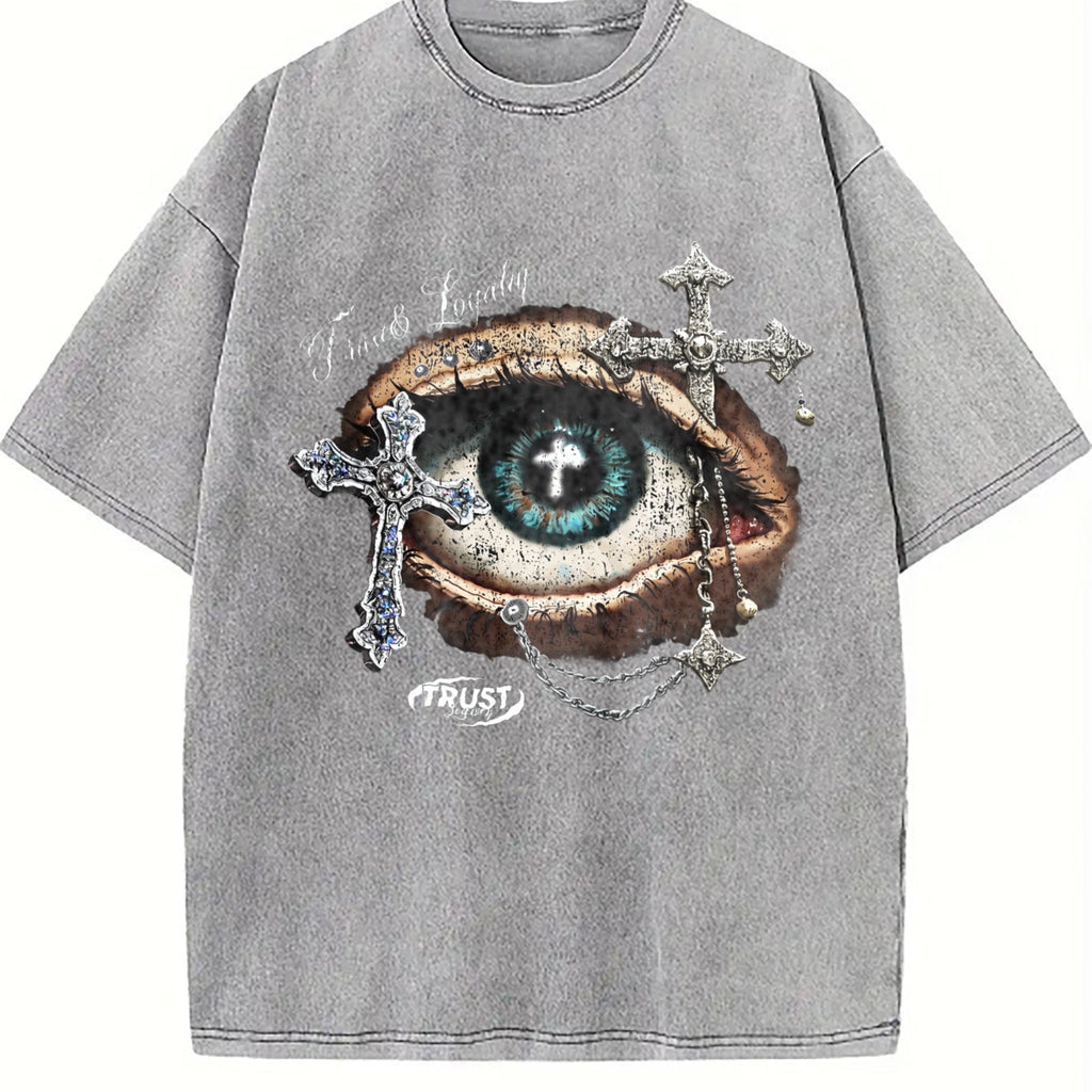 Eye & Cross Vintage Washed T-Shirt product image 5