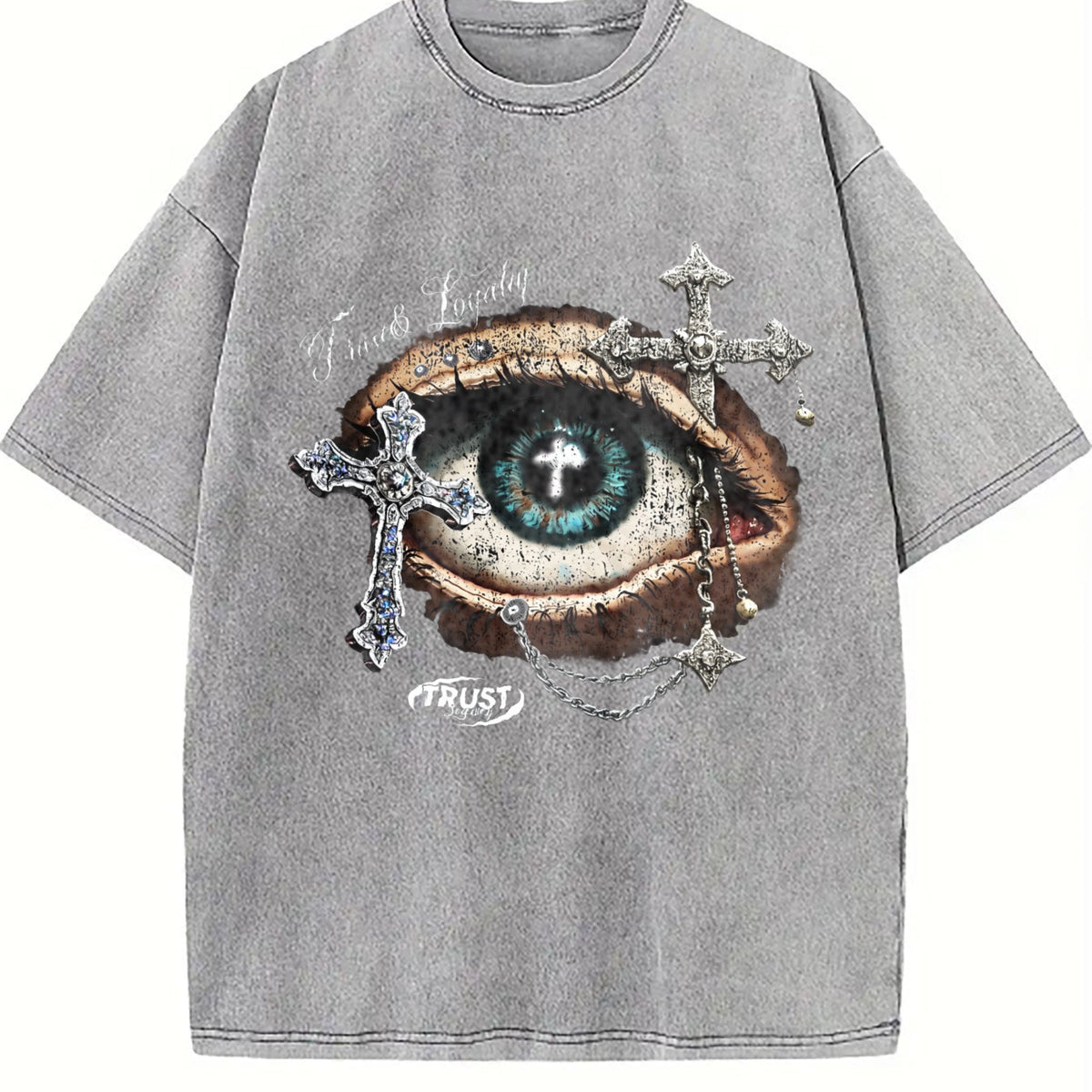 Eye & Cross Vintage Washed T-Shirt product image 5
