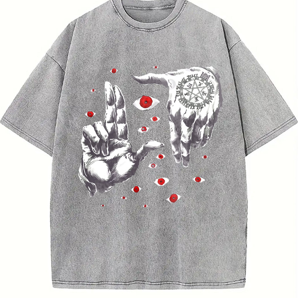 Occult Hand & Eye Vintage Washed T-Shirt product image 5