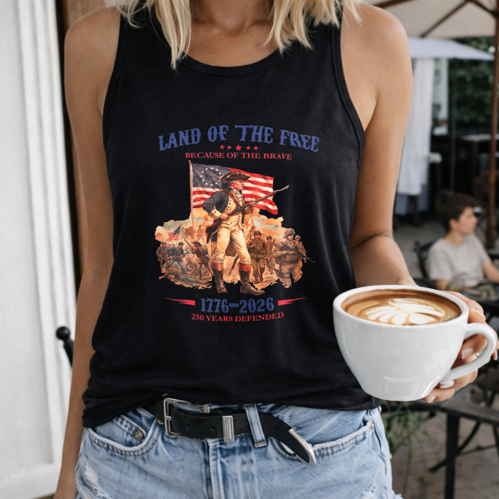 Land Of The Free Because Of The Brave Women's Tank Top