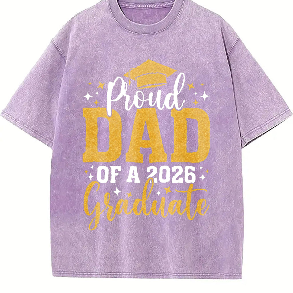 Dad Senior 2026 Proud Of A Class Of Graduate Vintage Washed product image 6