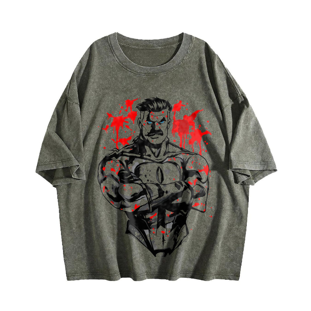 Invincible Viltrumite Warrior Anime Vintage Washed T-Shirt product image 4