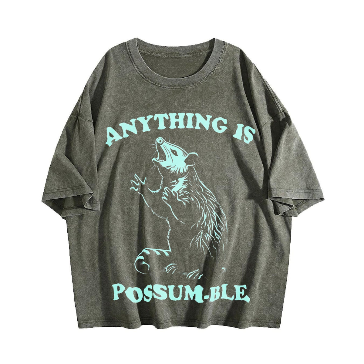 Funny Possum 90s Vintage Washed T-Shirt product image 4