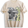 Warning Cybernetic Head Vintage Washed T-Shirt product image 1