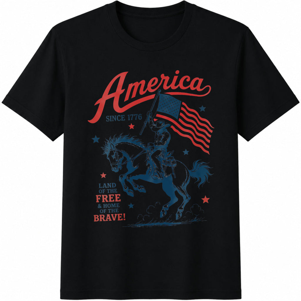 America Since 1776 Cowboy Cotton T-Shirt product image 1