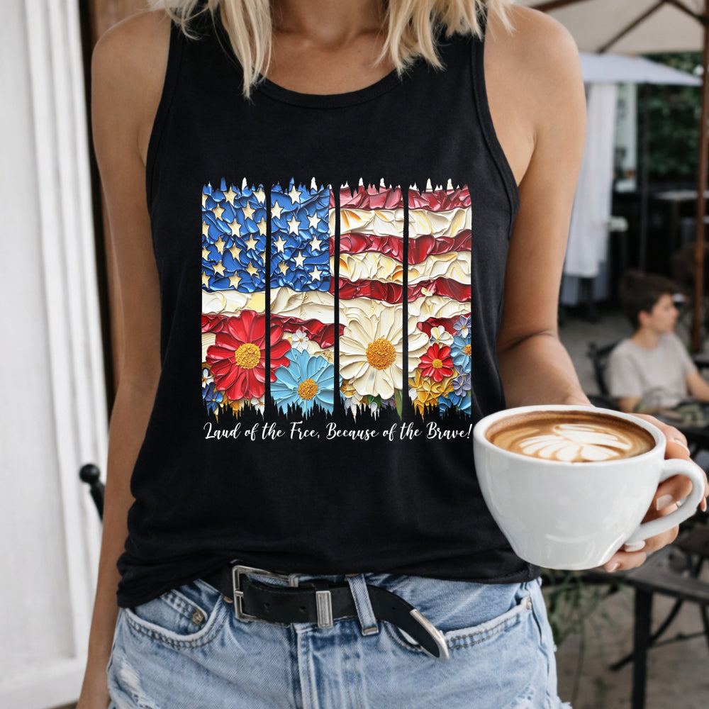 American Flag Women's Tank Top