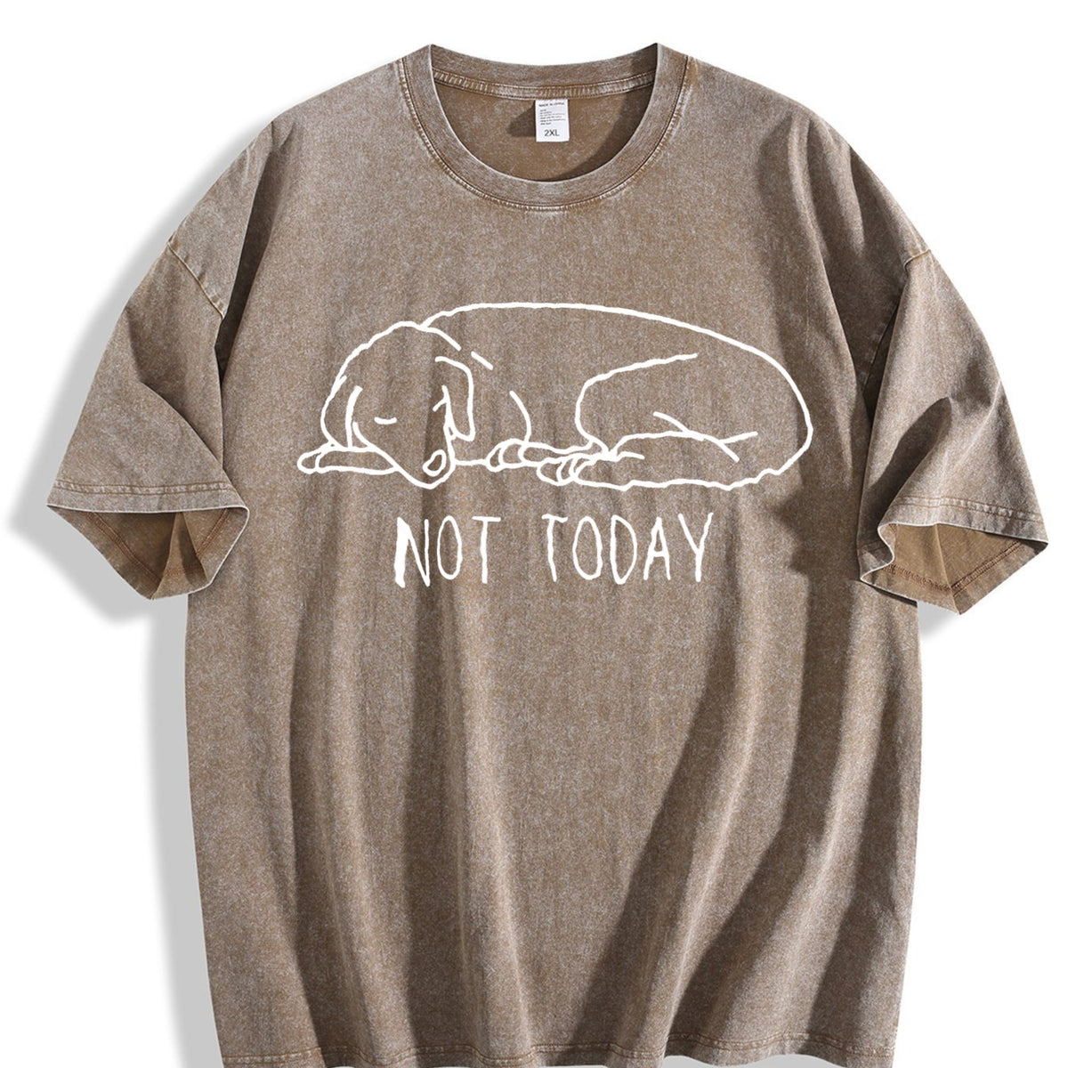 Funny Not Today Vintage Washed T-Shirt product image 3