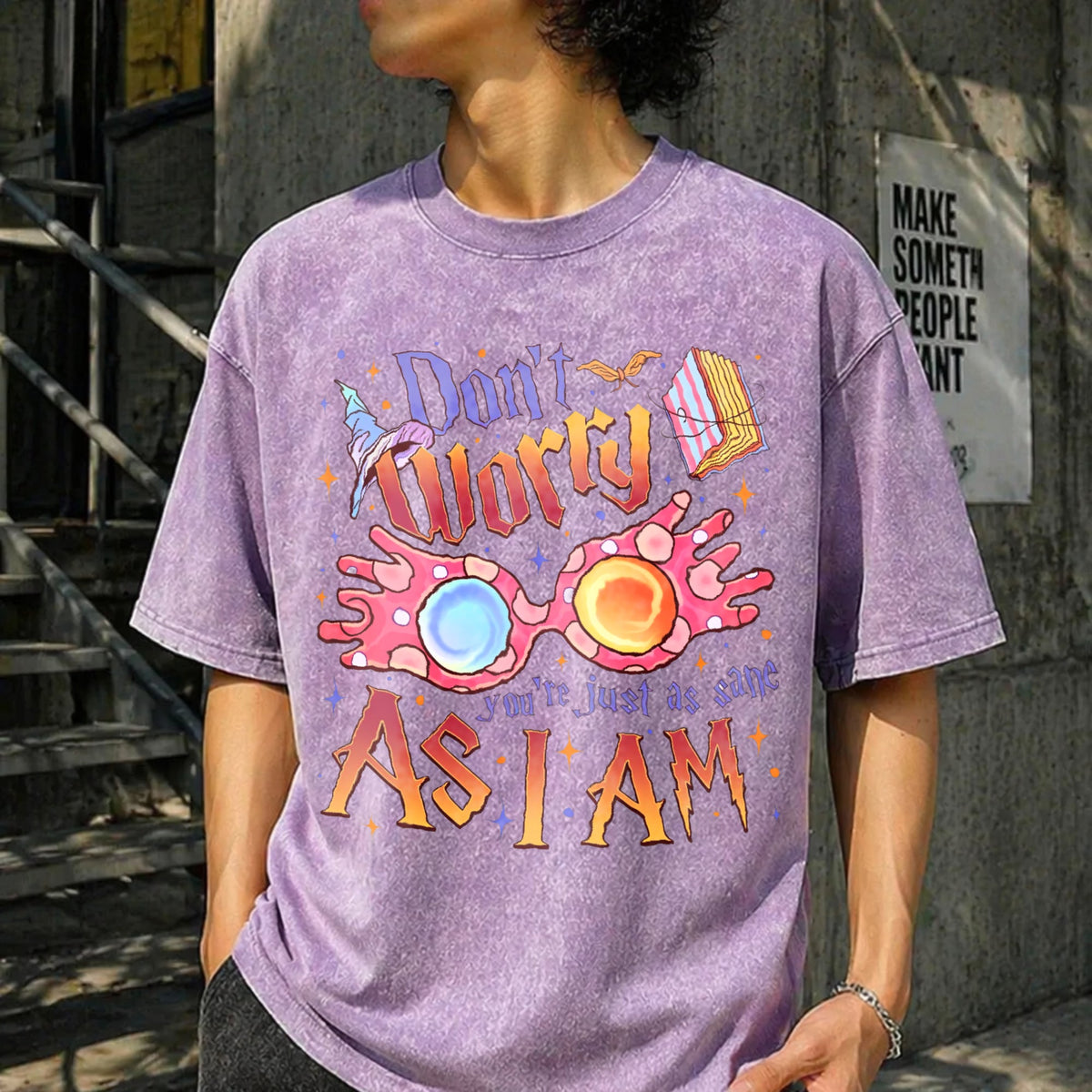 Magical Glasses Wizard Movie Vintage Washed T-Shirt product image 13