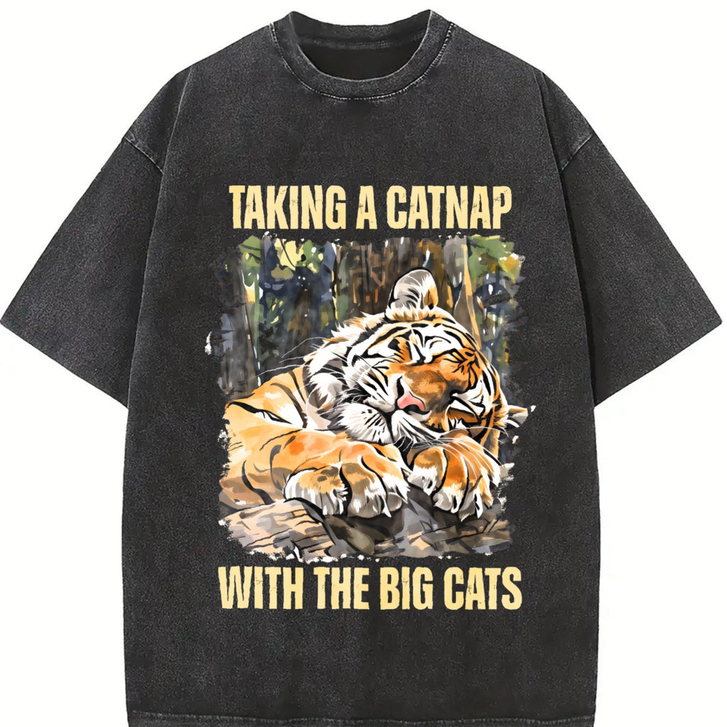 Tiger Lover Vintage Washed T-Shirt product image 2