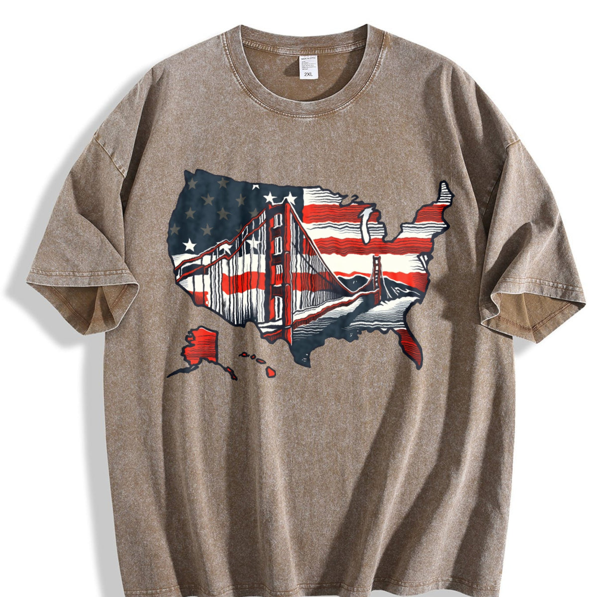 Global Soccer Fan Vintage Washed T-Shirt product image 3