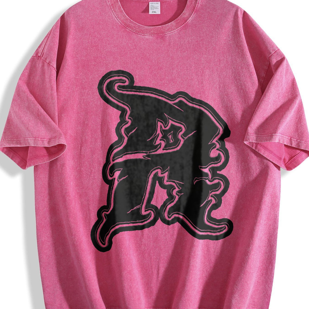 Wizard Hat Letter R Vintage Washed T-Shirt