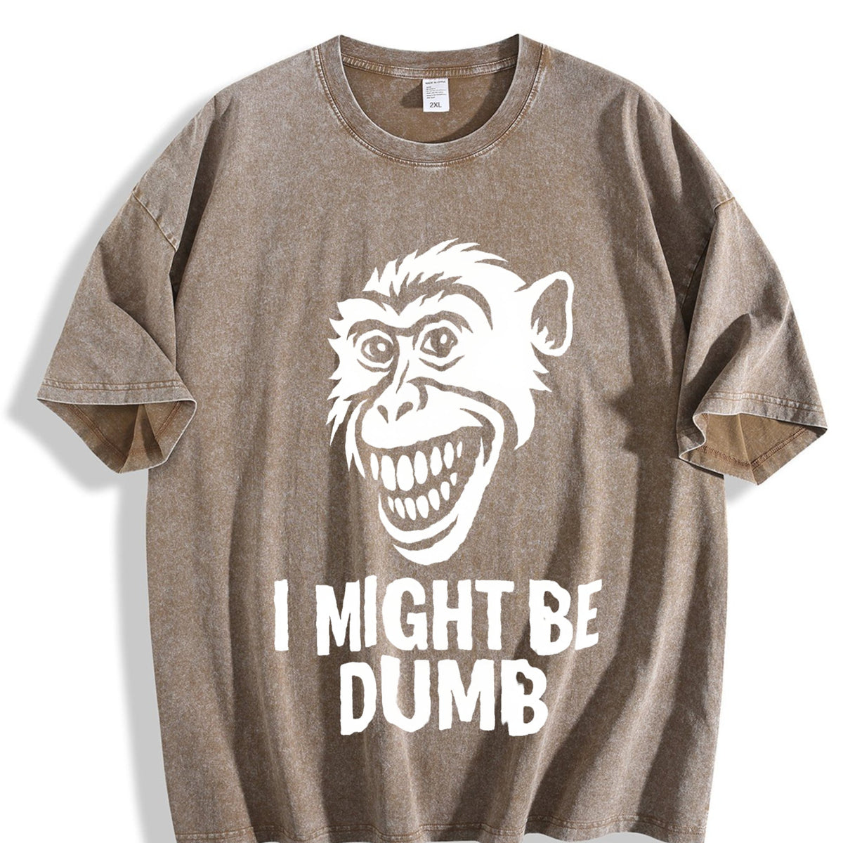 I Might Be Dumb Self Deprecating Vintage Washed T-Shirt product image 3
