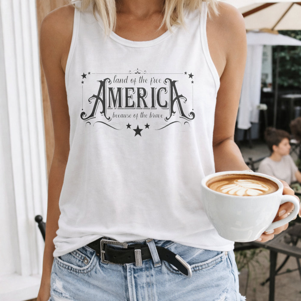 America Land Of Free Women's Tank Top