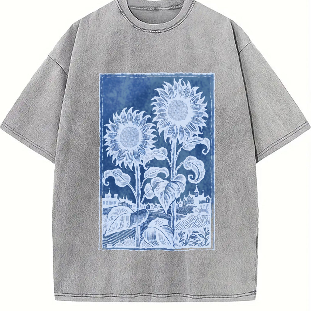 Sunflowers Vintage Washed T-Shirt product image 5