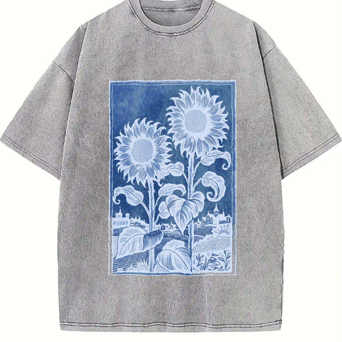 Sunflowers Vintage Washed T-Shirt product image 5