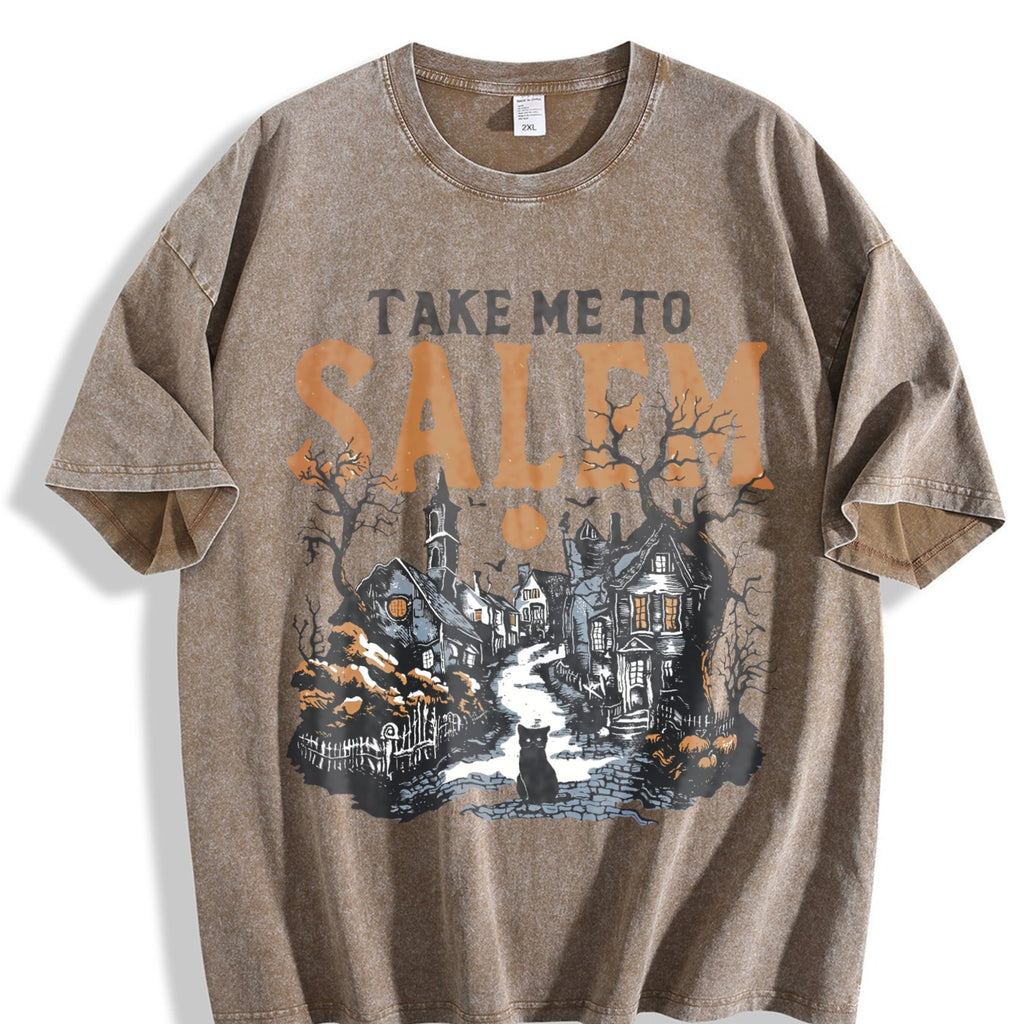 Salem Witch Town Vintage Washed T-Shirt product image 3