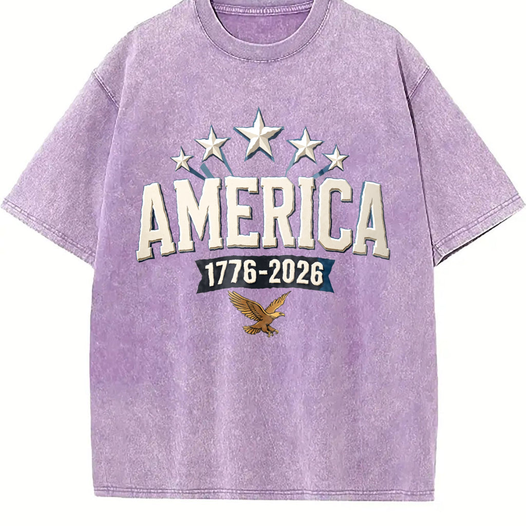 America 1776-2026 Vintage Washed T-Shirt product image 6