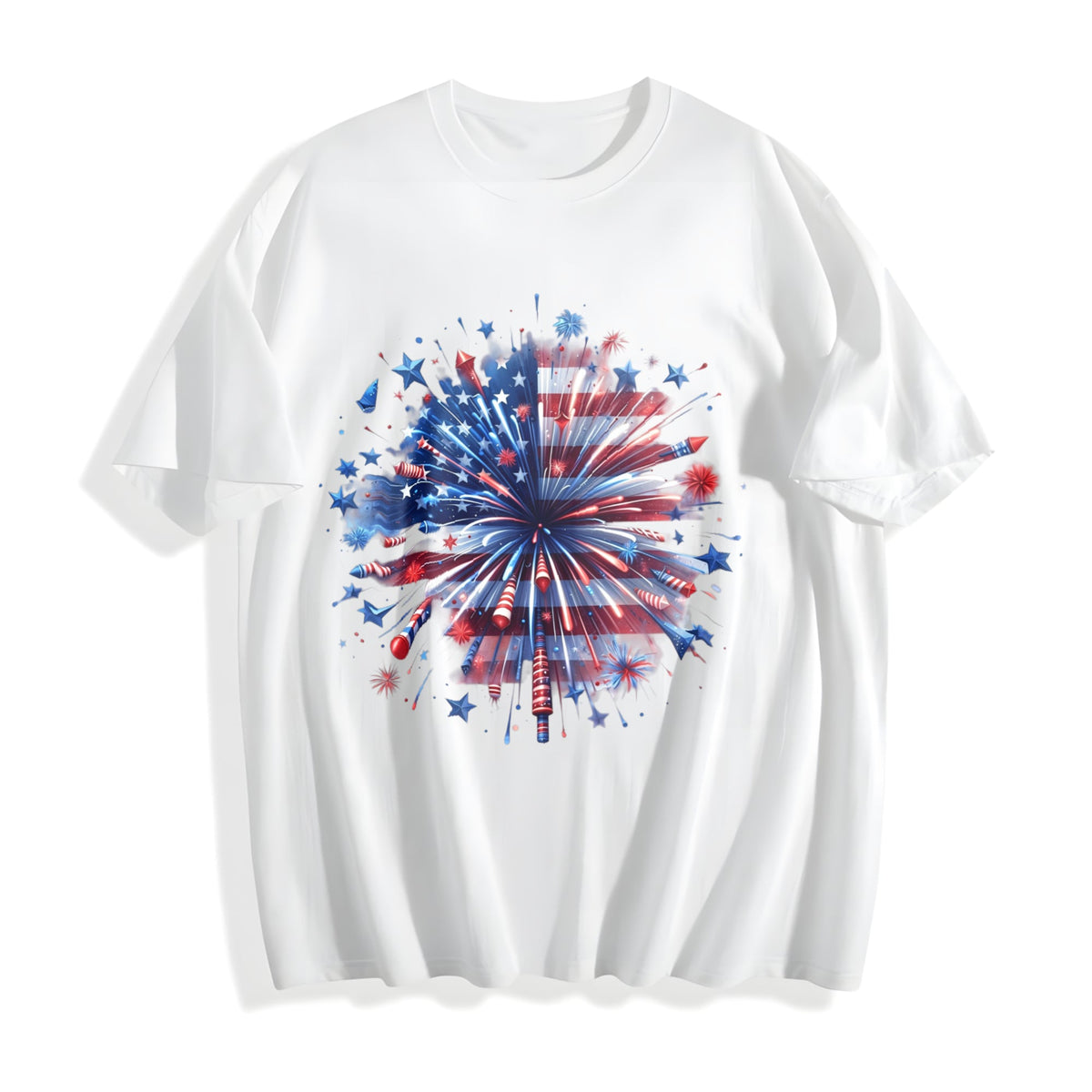 USA Firework Cotton T-Shirt product image 2