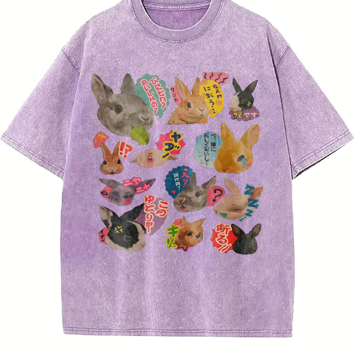 Y2K Bunny 90s Harajuku Vintage Washed T-Shirt product image 6