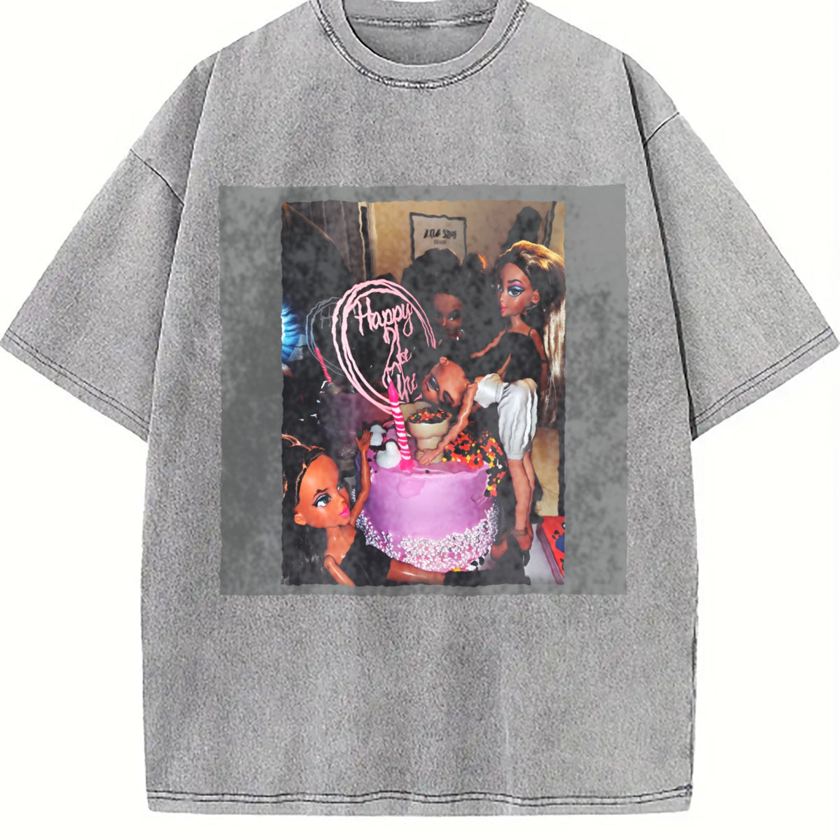 Doll Birthday Party Vintage Washed T-Shirt product image 5