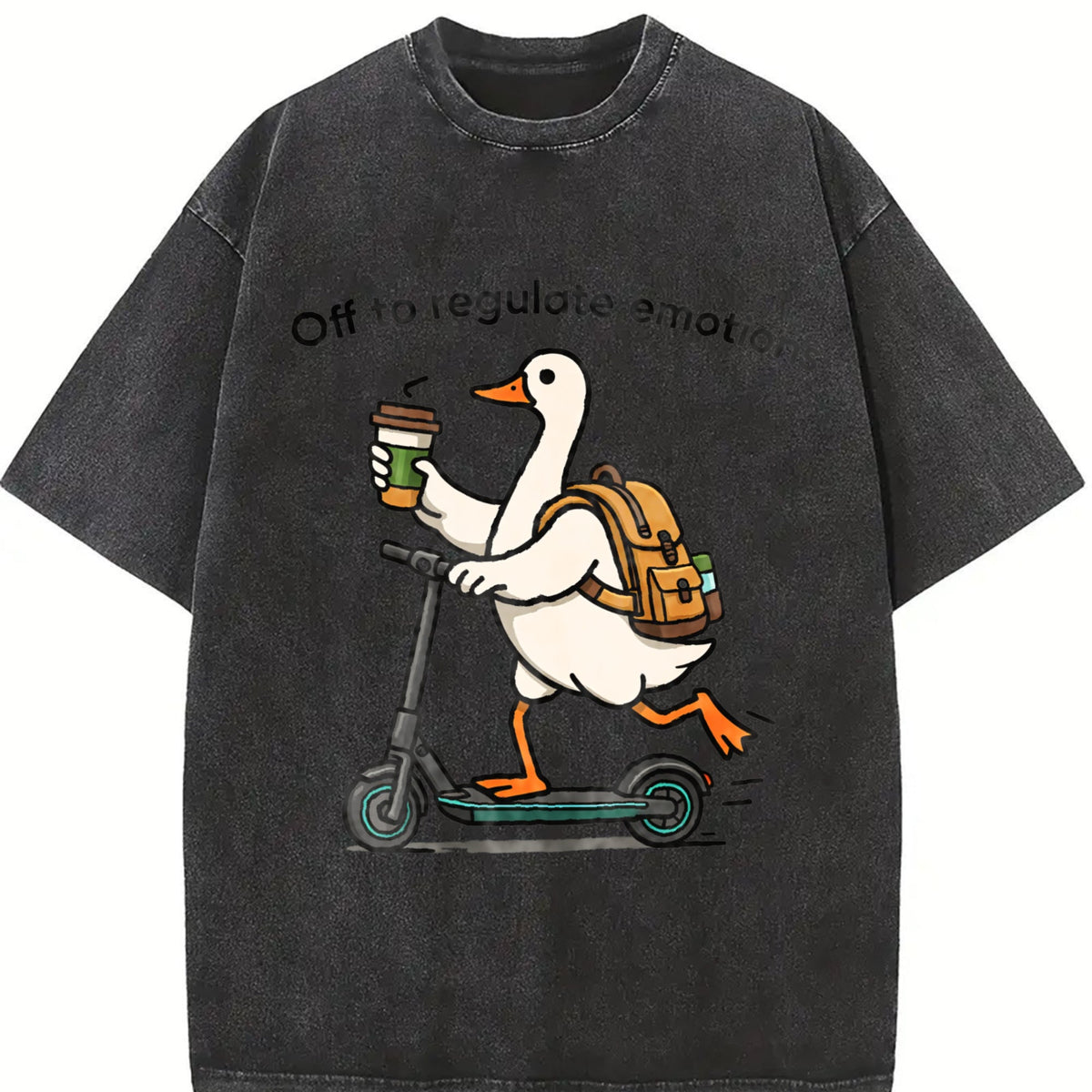 Off To Regulate Emotions Vintage Washed T-Shirt product image 2