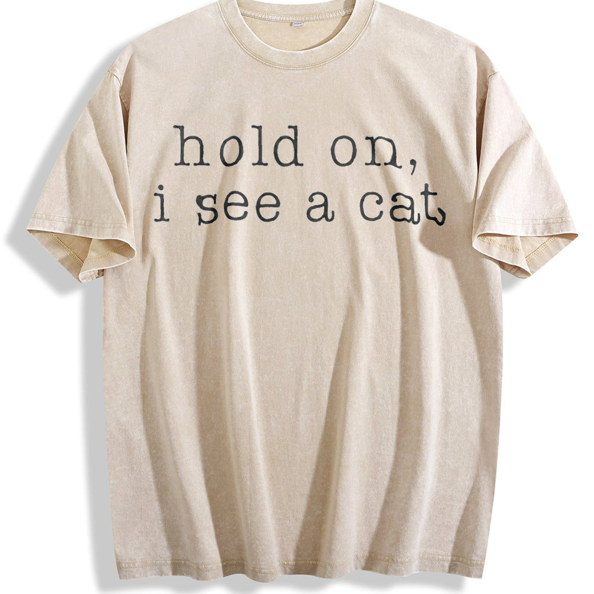 Hold On I See A Cat Vintage Washed T-Shirt product image 1