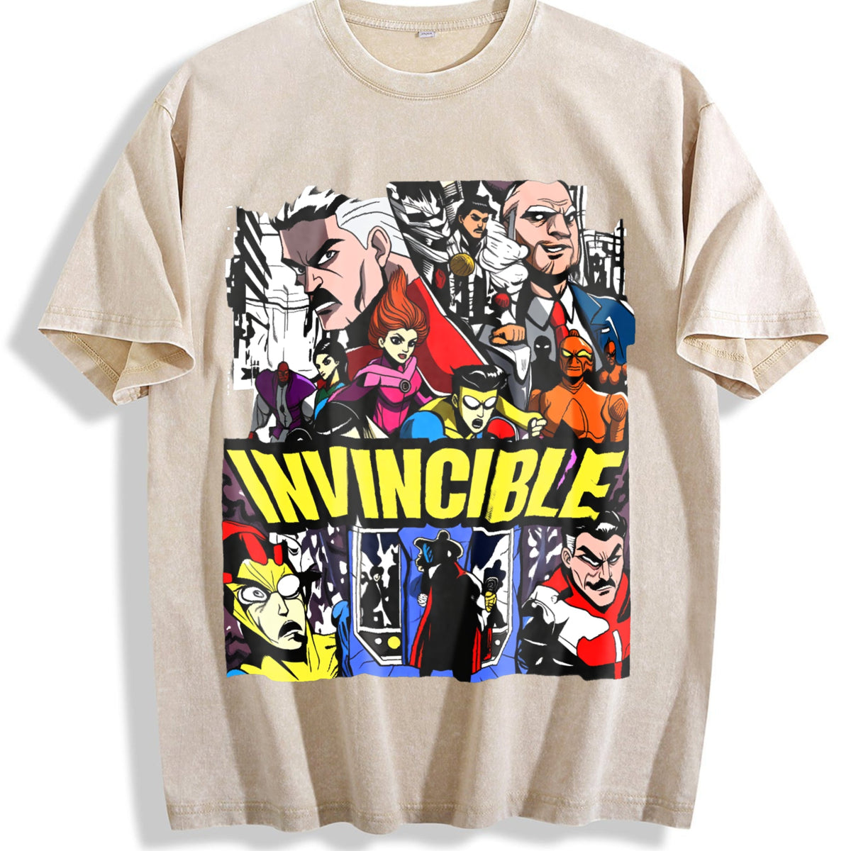 Black Grunge Vintage Washed T-Shirt product image 1