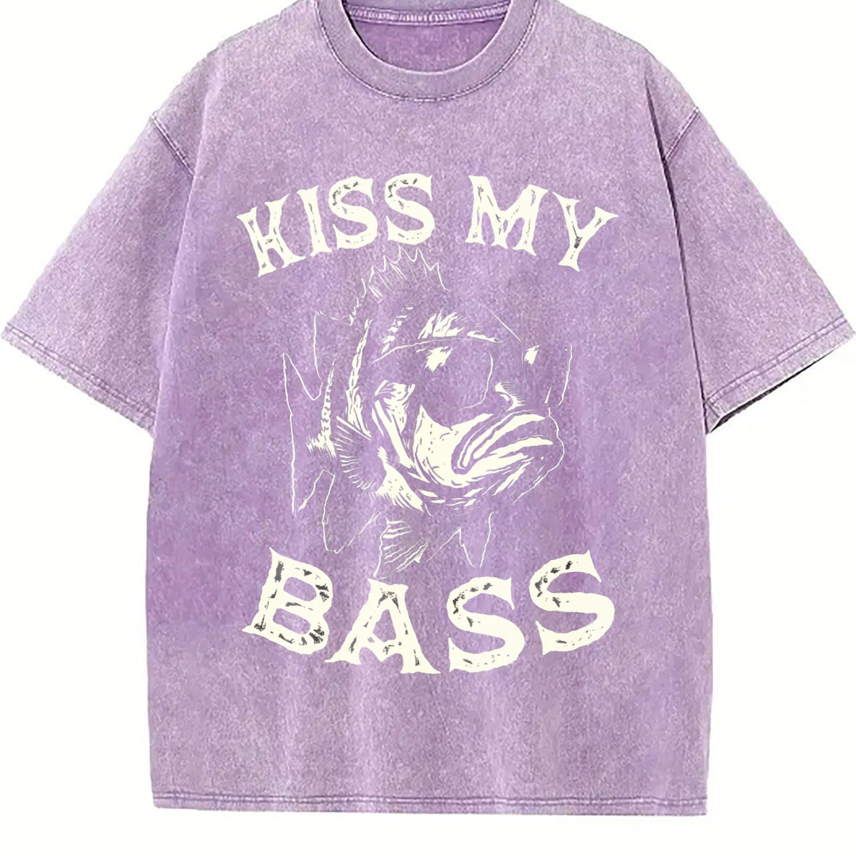 Kiss My Bass Fishing Vintage Washed T-Shirt product image 6