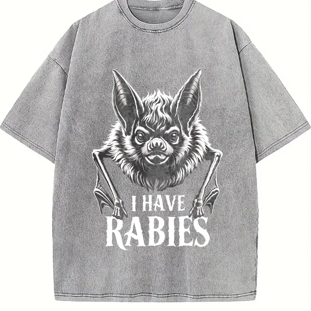 I Have Rabies Vintage Washed T-Shirt product image 5