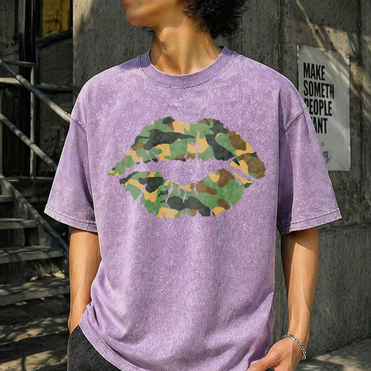 Camo Lip Vintage Washed T-Shirt product image 13