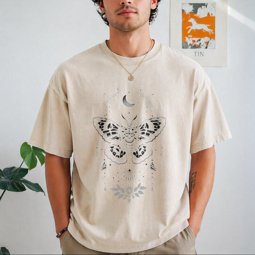 Moth Moon Vintage Washed T-Shirt product image 1