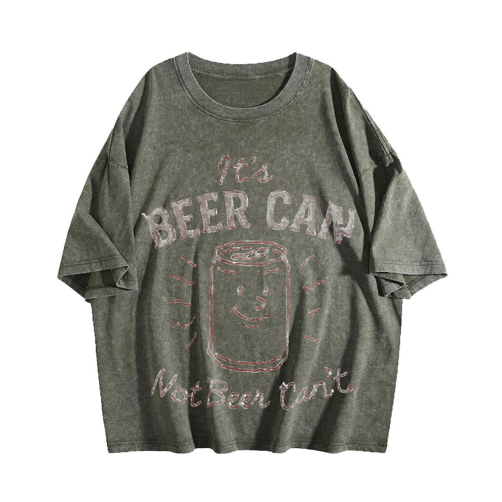 It's Beer Can Not Can't Vintage Washed T-Shirt product image 4