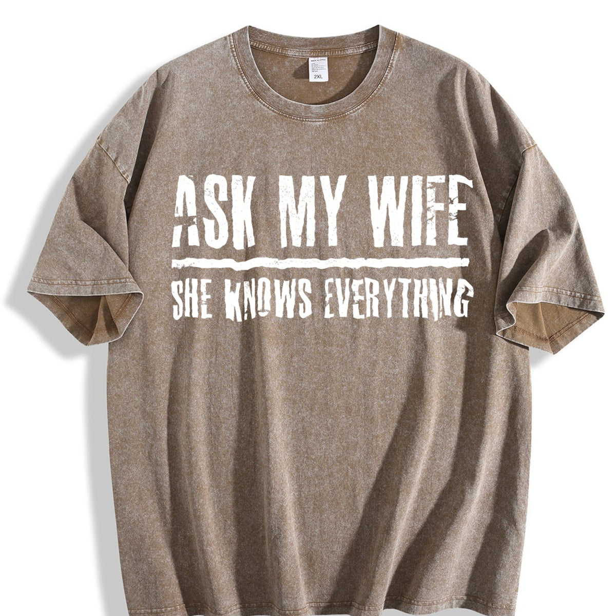 Funny Daughter Wife Slogan Vintage Washed T-Shirt product image 3