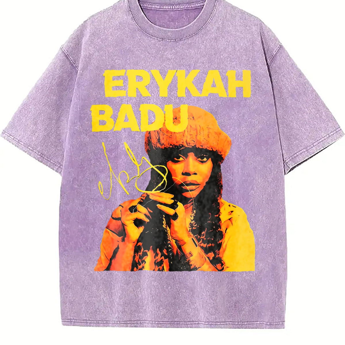 Erykah Badu Portrait Vintage Washed T-Shirt product image 6