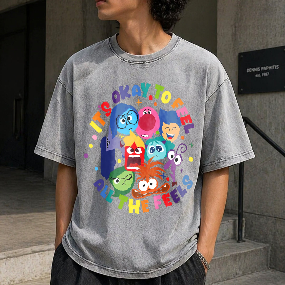 It's Okay To Feel All The Feels Vintage Washed T-Shirt product image 5
