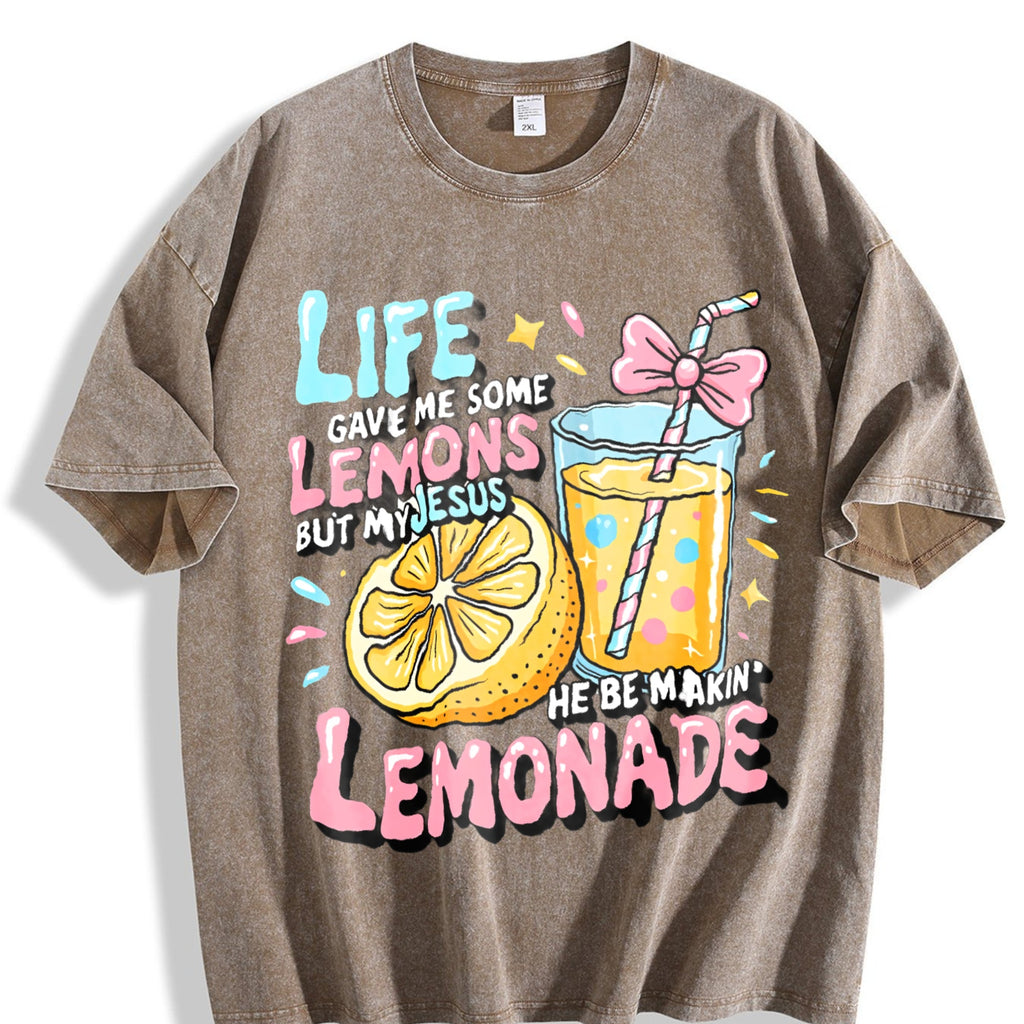 Fun Christian Faith - Life Gave Me Lemons Vintage Washed product image 3