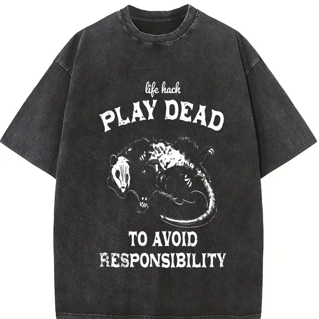 Funny Life Hack Play Dead To Avoid Responsibility Vintage product image 2