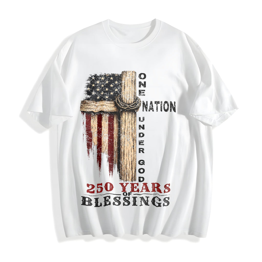 One Nation Under God Cotton T-Shirt product image 2